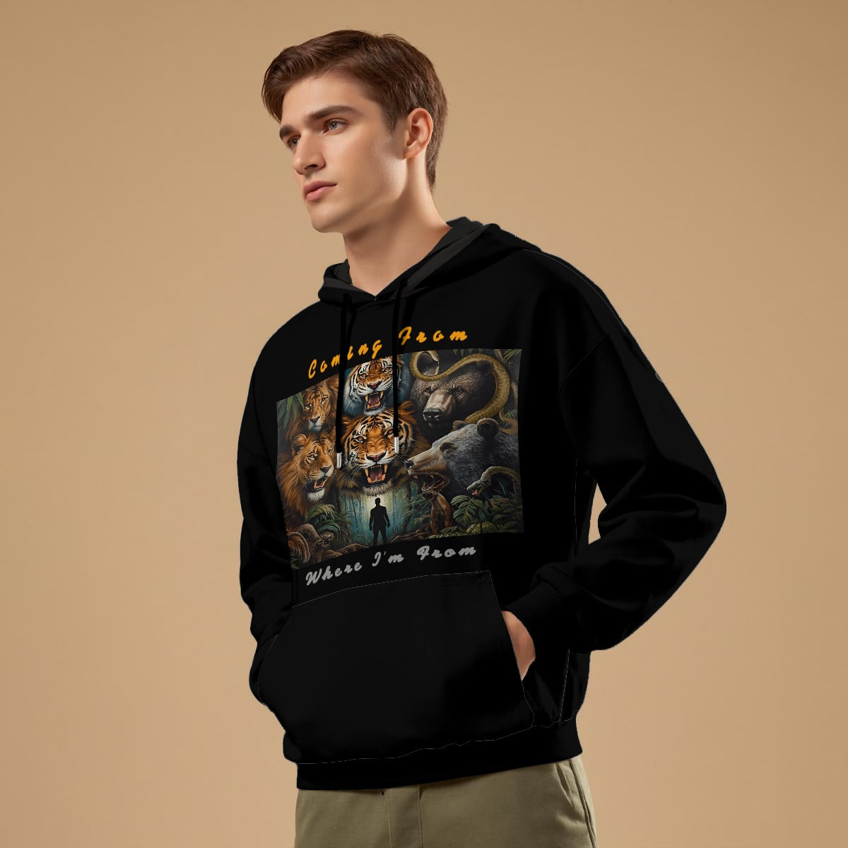 Growth In Pain Unisex " Coming From Where I'm From" 310GSM 100% Cotton Hoodie |Premium Streetwear Pullover