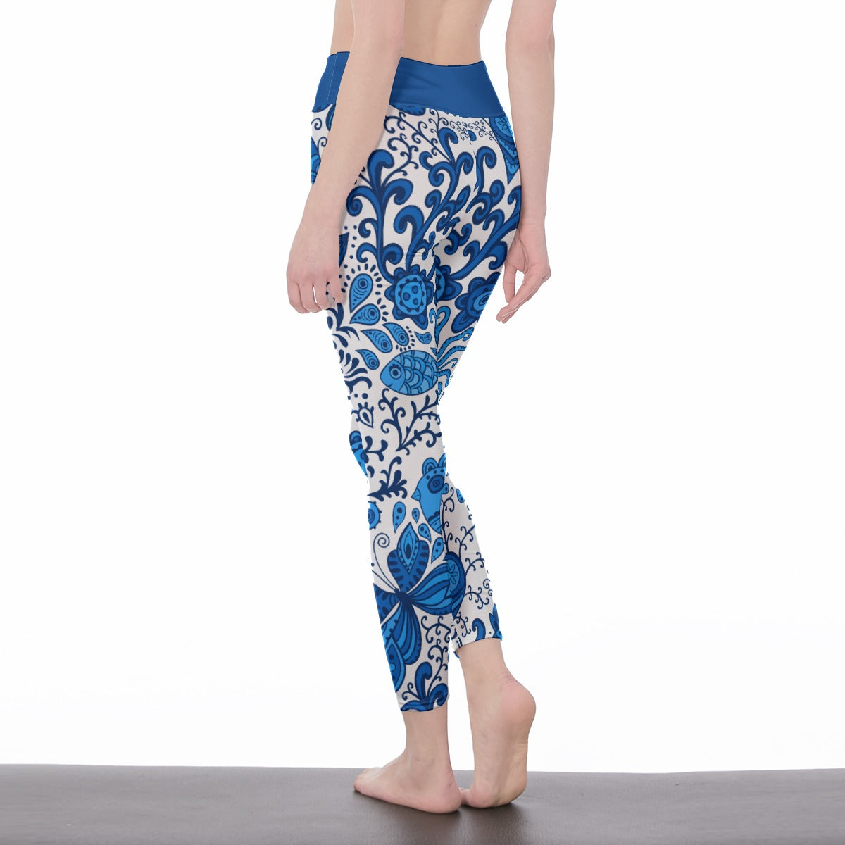 GIP Apparel Women's High Waist Floral Leggings for Day to Night Style