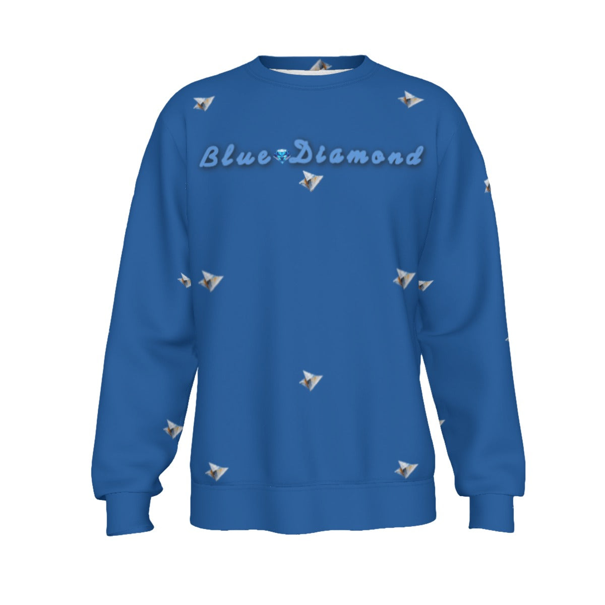 Growth In Pain Apparel Men's Blue Diamond Premium Sweatshirt Streetwear