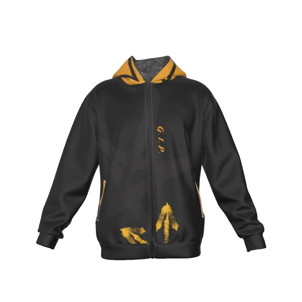 Growth In Pain Apparel Men's Warm Sherpa Fleece Zip Up Hoodie - Thick Winter Sweatshirt with Plush L