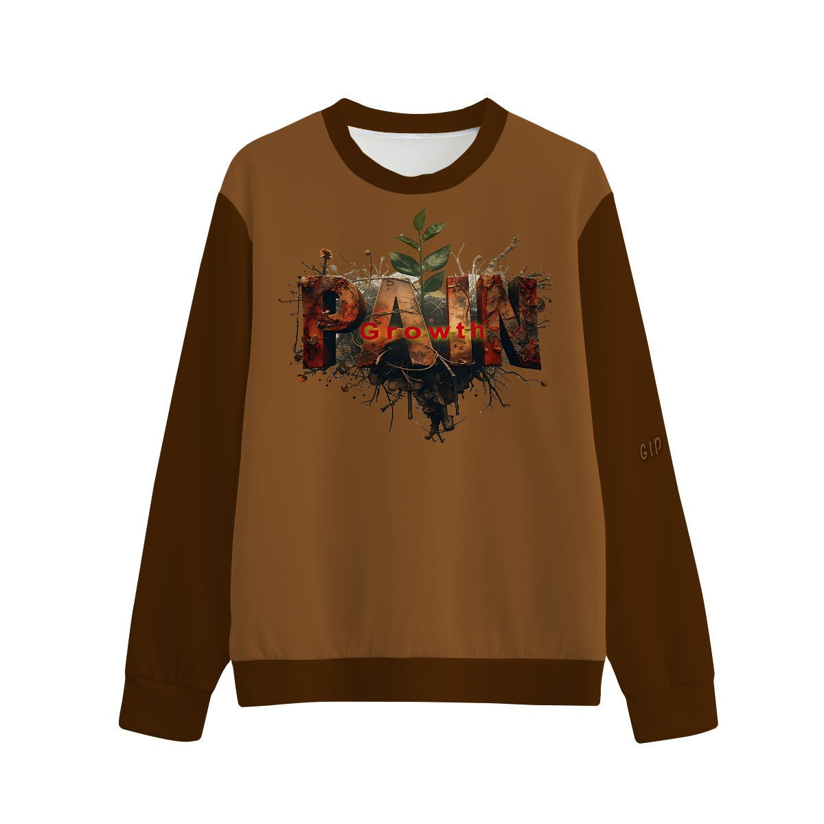 Growth In Pain Unisex O-Neck Sweatshirt | 310GSM 100% Cotton Premium Streetwear “Pain Tree”