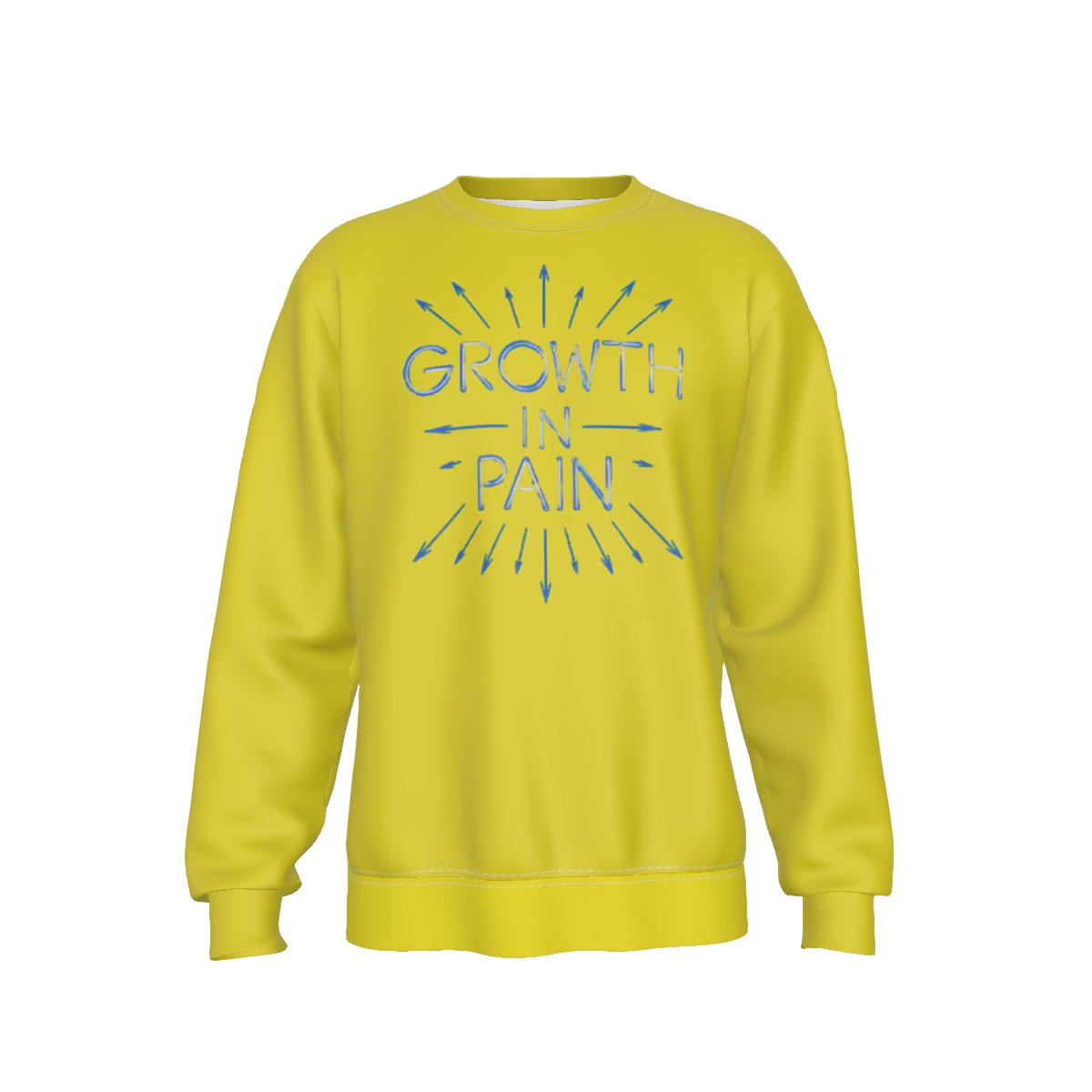 Growth In Pain Apparel Men's Heavy Fleece Sweatshirt with G.I.P. Logo - Premium Streetwear