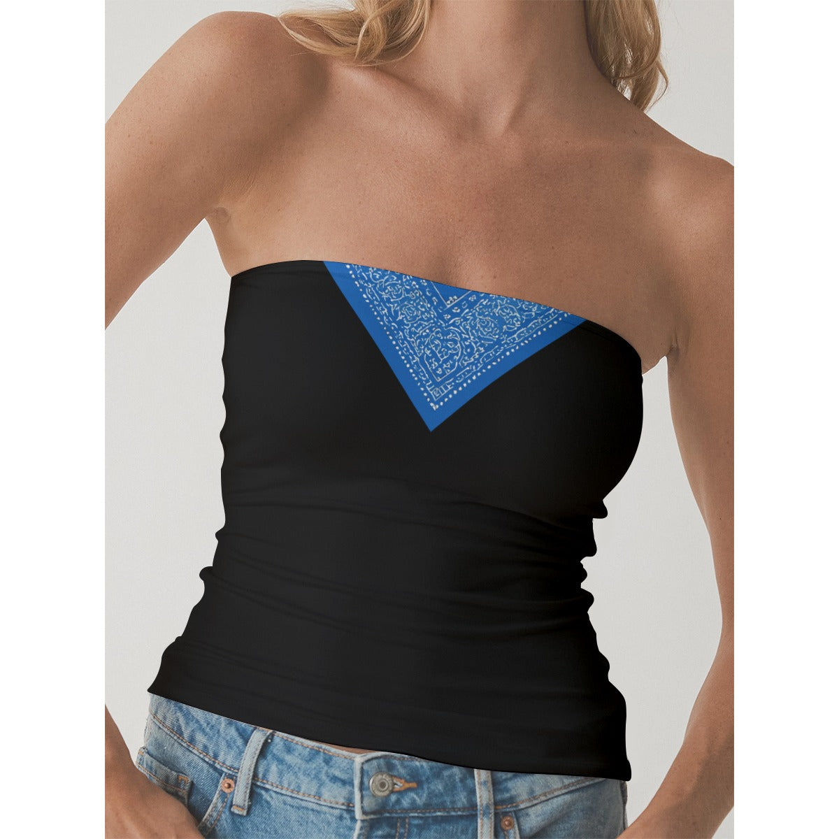 GIP Apparel Women's Double-Layer Strapless Top for Day to Night Streetwear Style