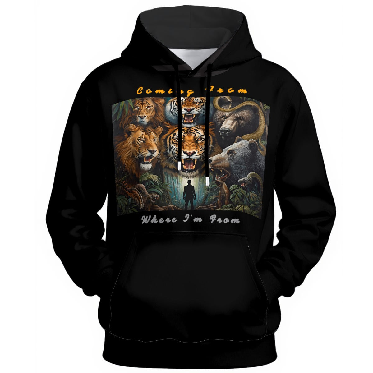 Growth In Pain Unisex " Coming From Where I'm From" 310GSM 100% Cotton Hoodie |Premium Streetwear Pullover