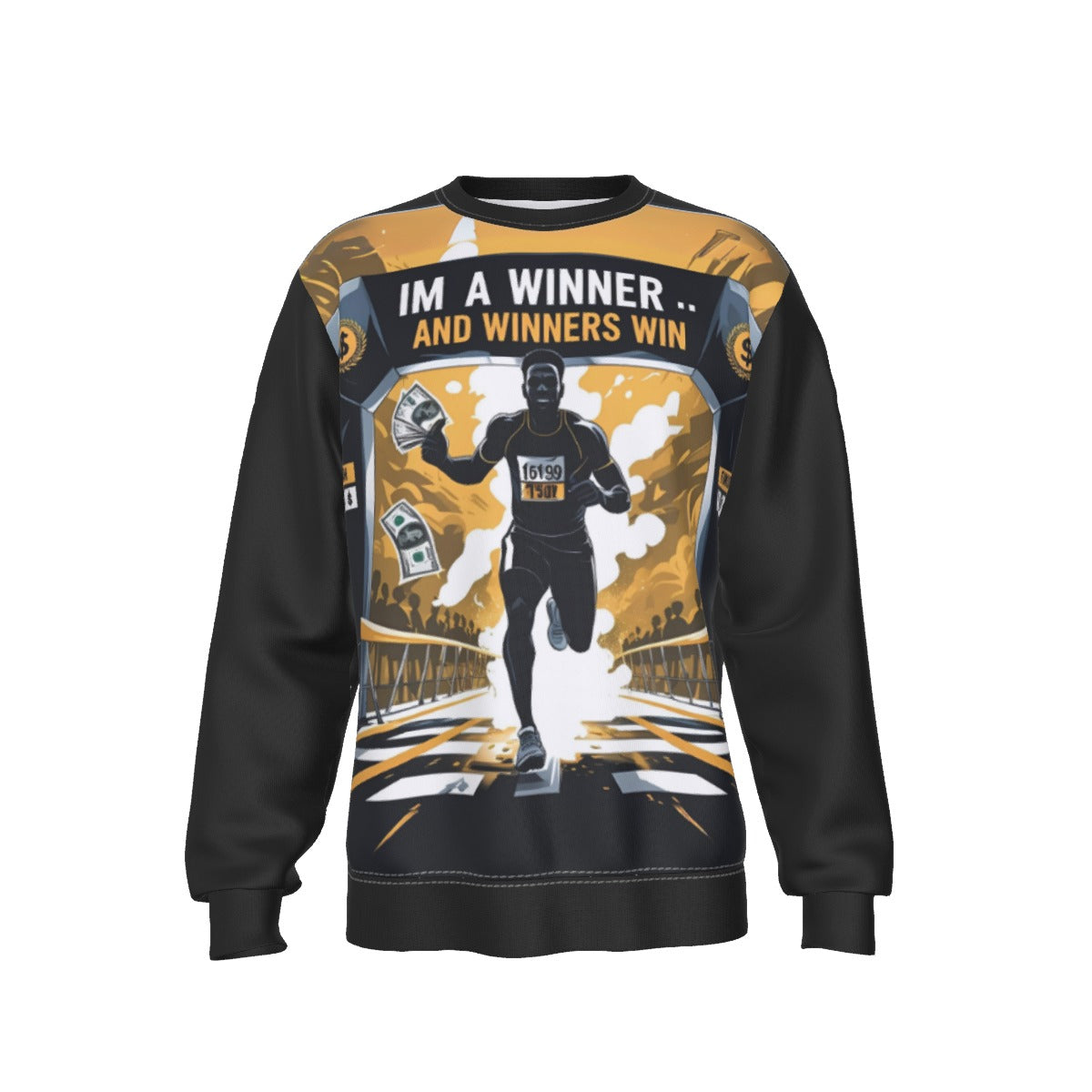Growth In Pain Apparel Men's 'Winners Win' Streetwear Sweatshirt
