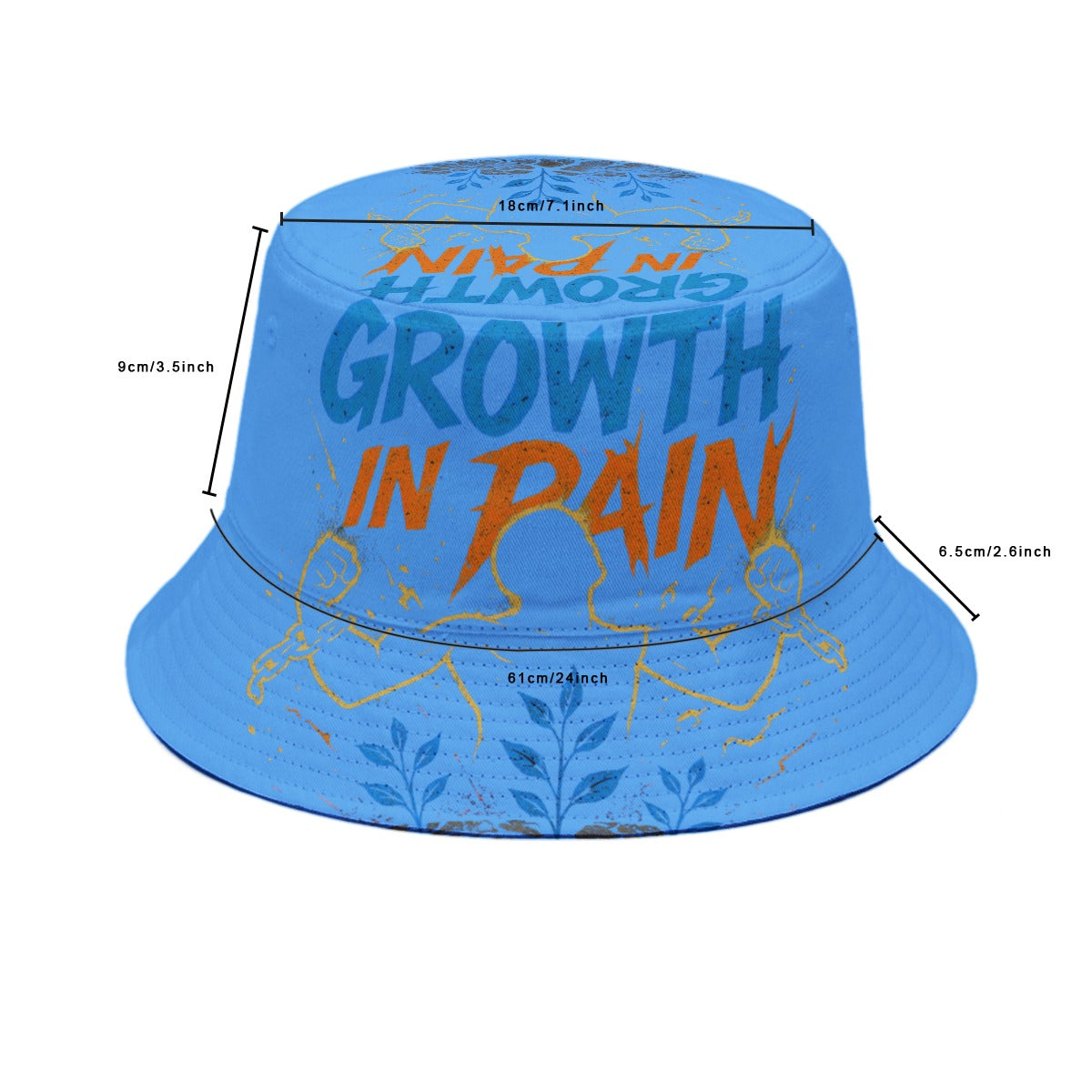 GIP Apparel Bucket Hat - Nightlife Party Print Street Style Fashion