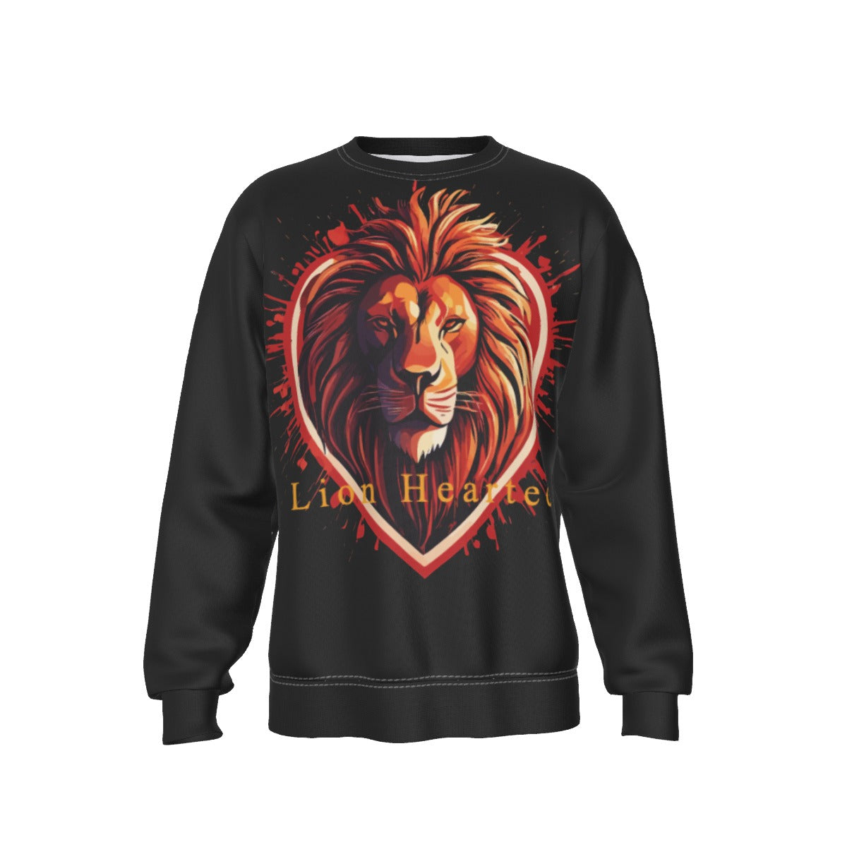 Growth In Pain Apparel "Lion Hearted" Graphic Sweatshirt for Streetwear|Nightlife
