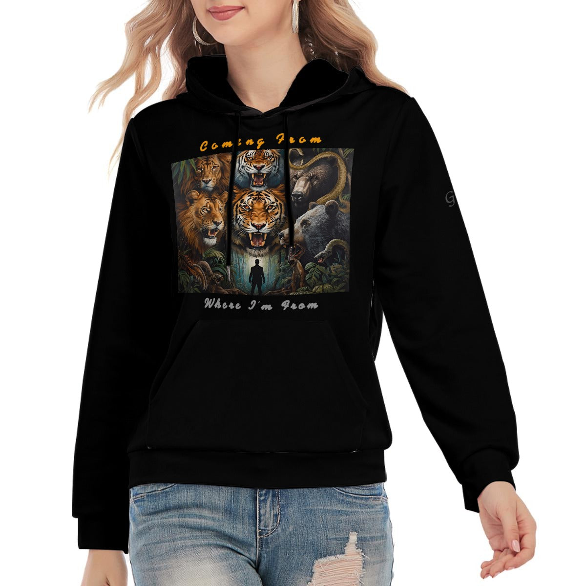Growth In Pain Unisex " Coming From Where I'm From" 310GSM 100% Cotton Hoodie |Premium Streetwear Pullover