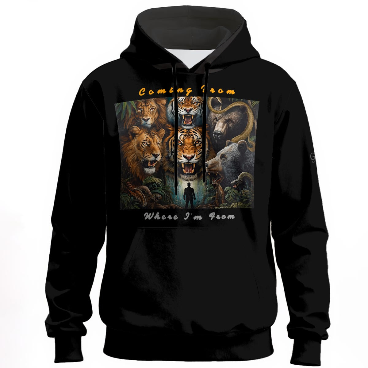Growth In Pain Unisex " Coming From Where I'm From" 310GSM 100% Cotton Hoodie |Premium Streetwear Pullover