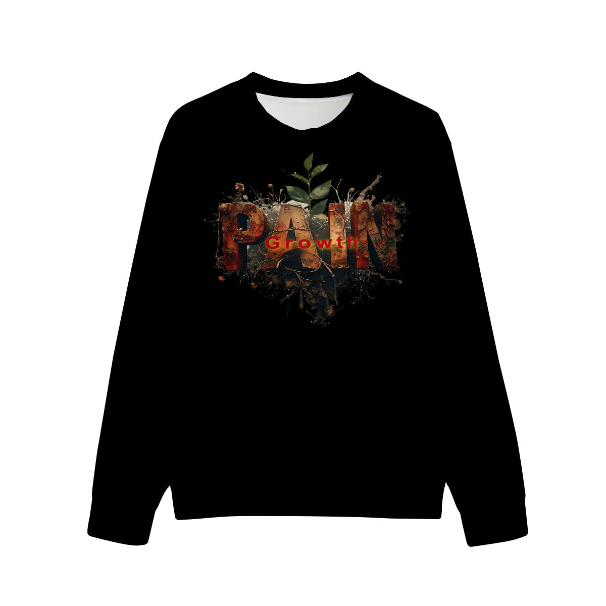 Growth In Pain Unisex O-Neck Sweatshirt | 310GSM 100% Cotton Premium Streetwear “Pain Tree”
