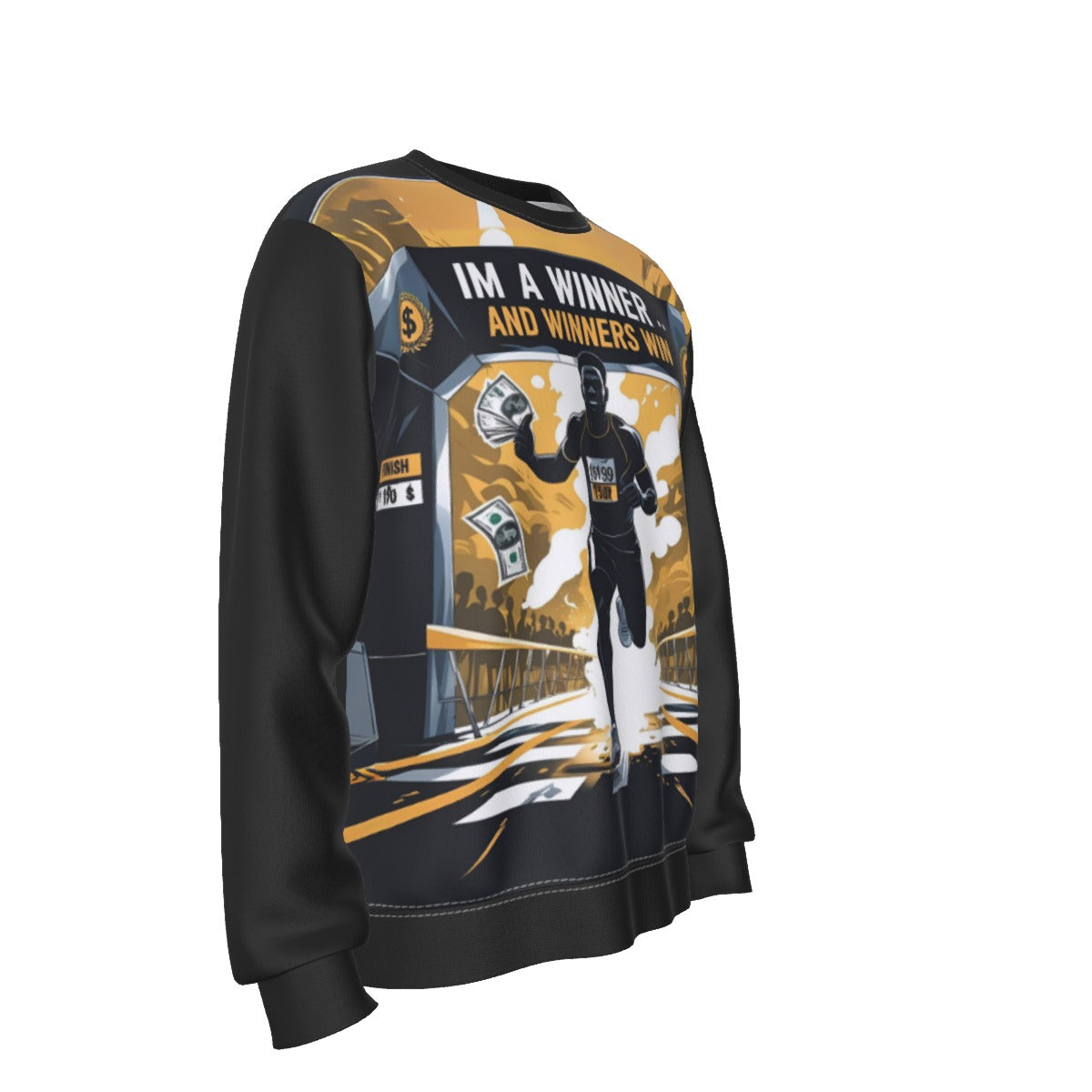 Growth In Pain Apparel Men's 'Winners Win' Streetwear Sweatshirt
