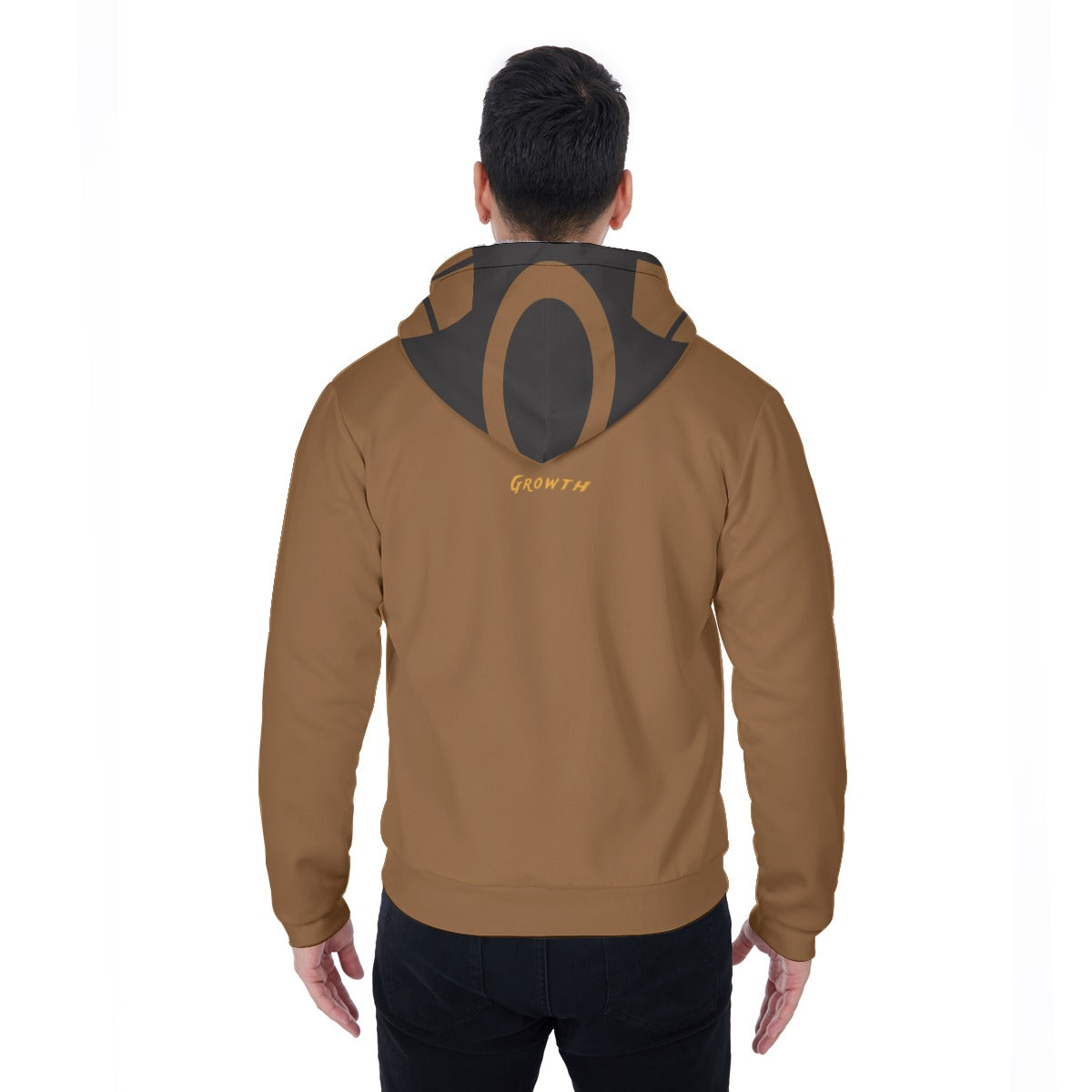 Growth In Pain Apparel Men's Warm Sherpa Fleece Zip Up Hoodie - Thick Winter Sweatshirt with Plush Lining