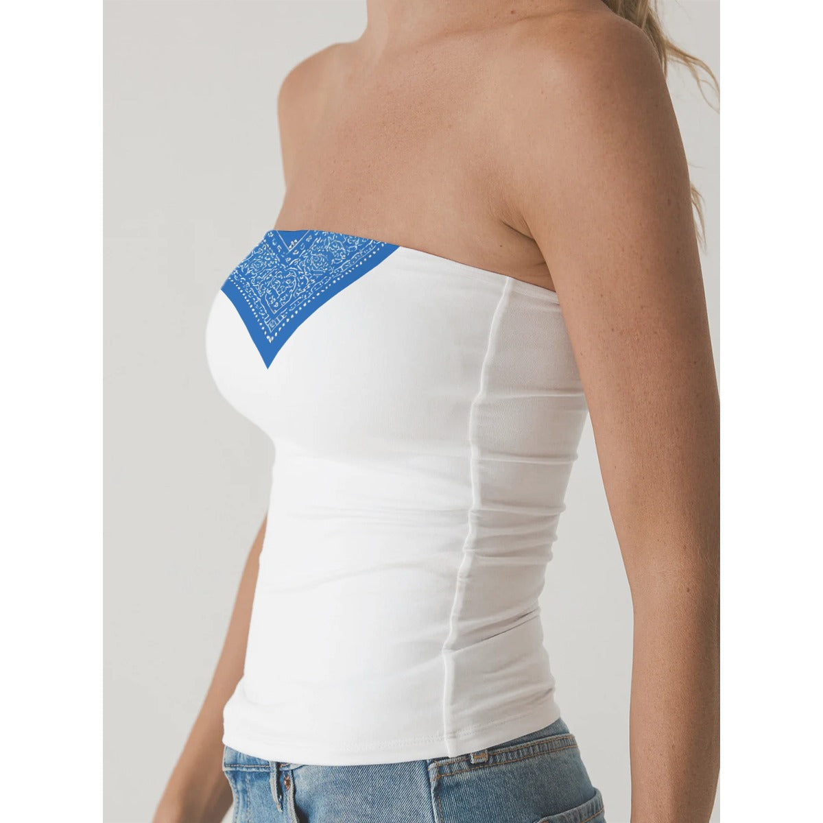 GIP Apparel Women's Double-Layer Strapless Top for Day to Night Streetwear Style