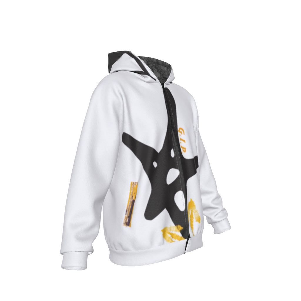 Growth In Pain Apparel Men's Warm Sherpa Fleece Zip Up Hoodie - Thick Winter Sweatshirt with Plush L