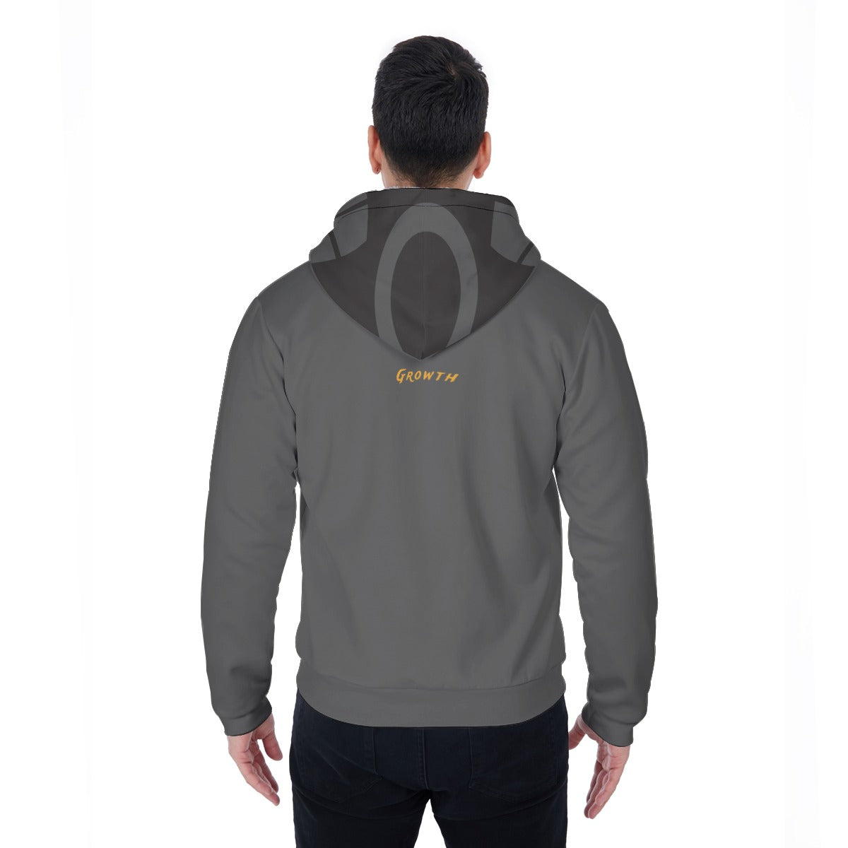 Growth In Pain Apparel Men's Warm Sherpa Fleece Zip Up Hoodie - Thick Winter Sweatshirt with Plush L