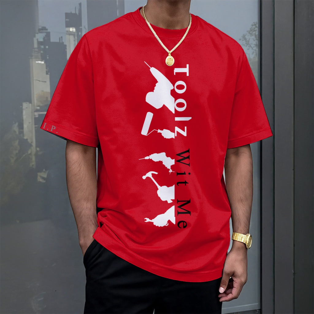 Growth In Pain Apparel Unisex Drop-Shoulder T-Shirt 180GSM - Premium Streetwear Nightlife Design 'Toolz Wit Me'