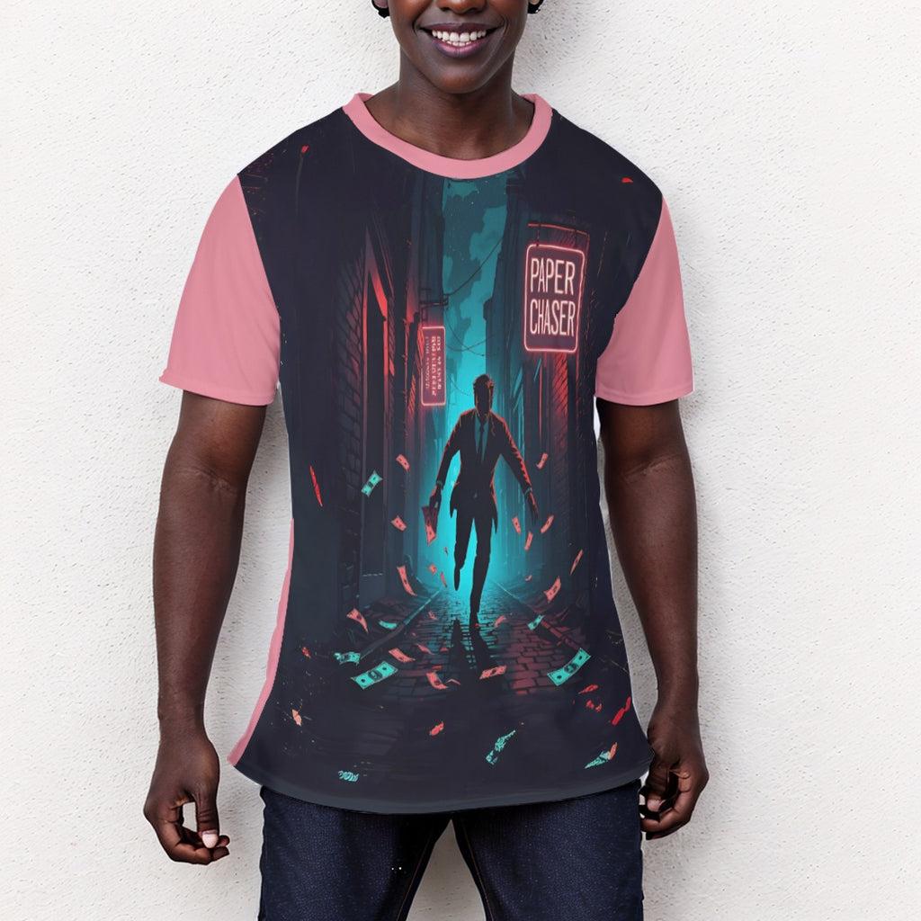 Growth In Pain Apparel Unisex T-Shirt "Paper Chaser" Party Nightlife Design