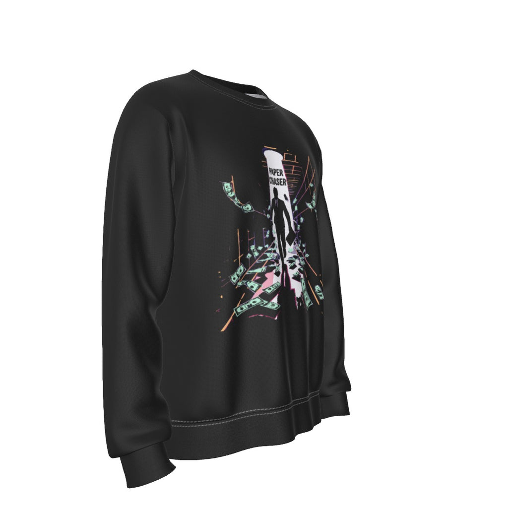 Growth In Pain Men's 'Paper Chaser' Streetwear Crewneck Sweatshirt