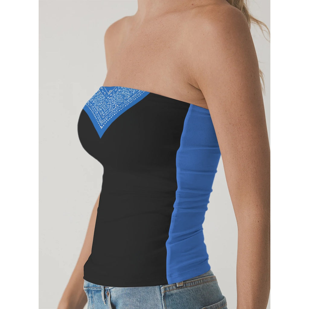 GIP Apparel Women's Double-Layer Strapless Top for Day to Night Streetwear Style