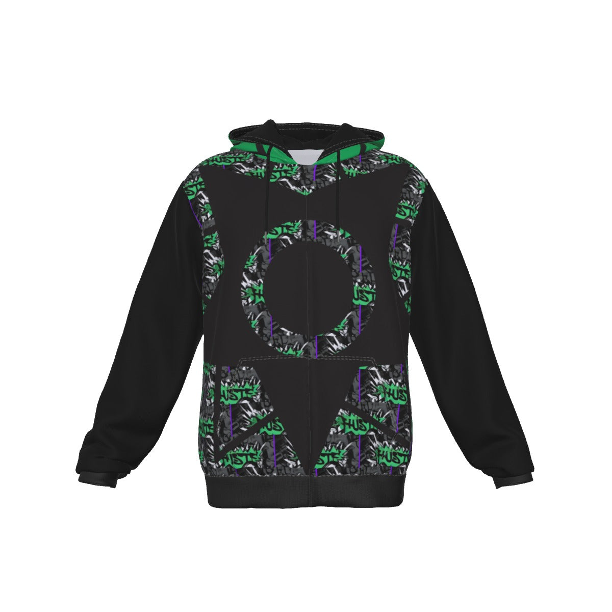 GIP Apparel Zip Up Hoodie with Pocket - Hustle Streetwear, Warm & Stylish Urban Look