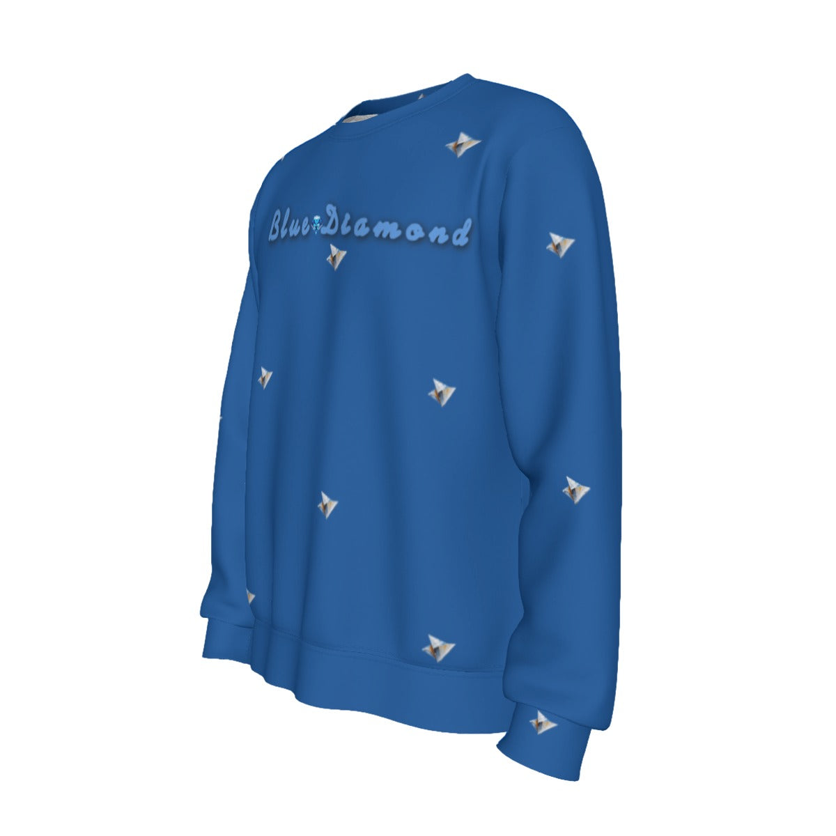 Growth In Pain Apparel Men's Blue Diamond Premium Sweatshirt Streetwear