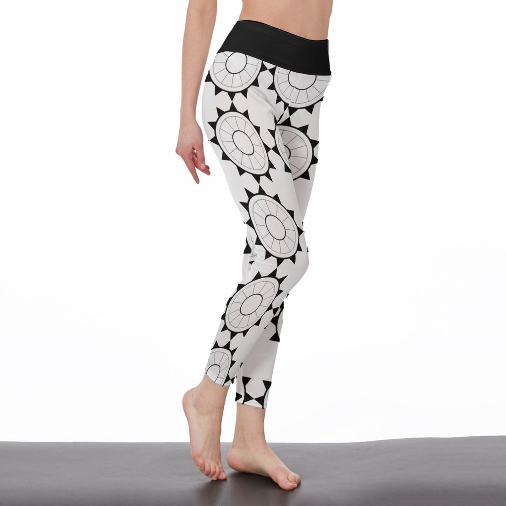 GIP Apparel Women's High Waist Leggings with Side Stitch Closure