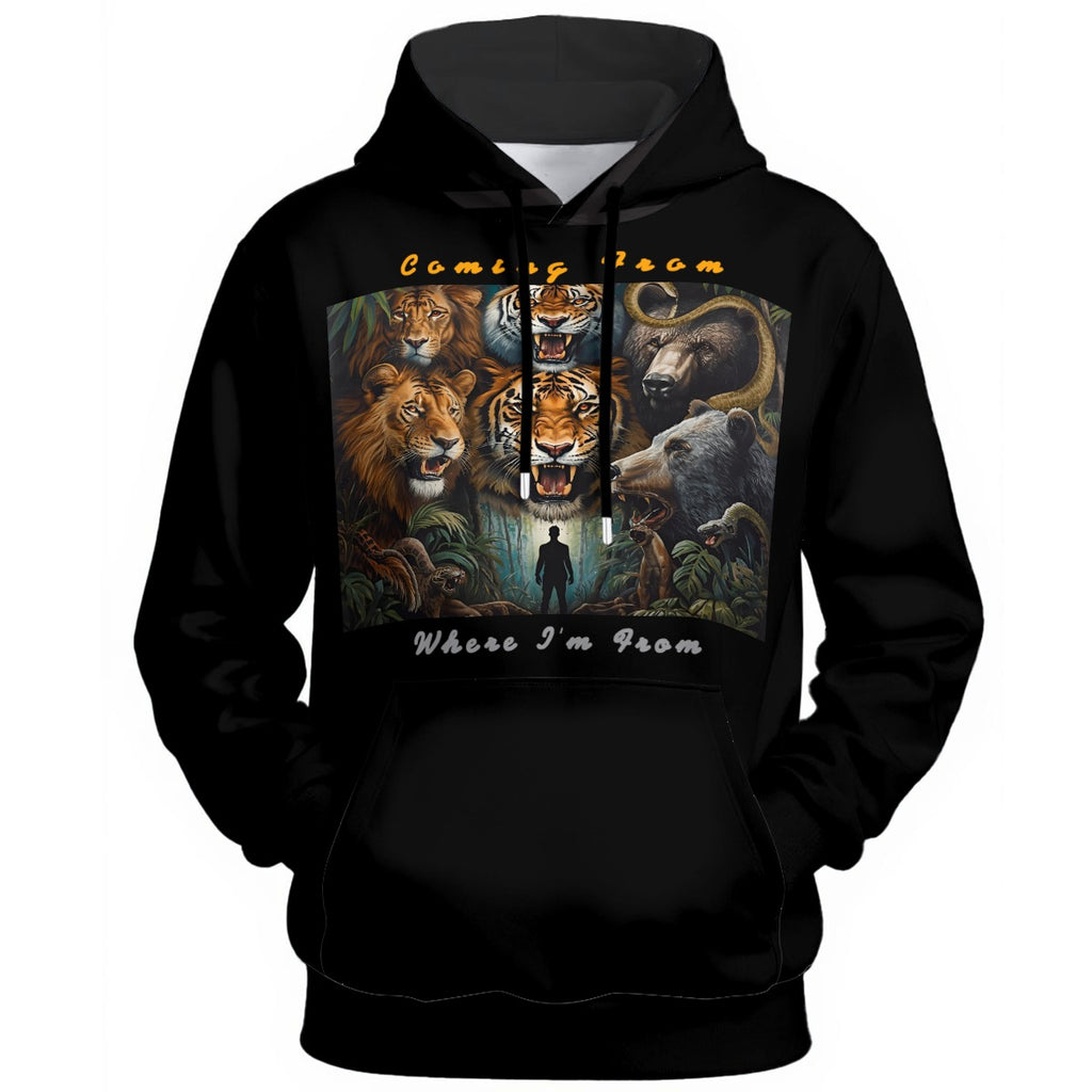 Growth In Pain Unisex " Coming From Where I'm From" 310GSM 100% Cotton Hoodie |Premium Streetwear Pullover