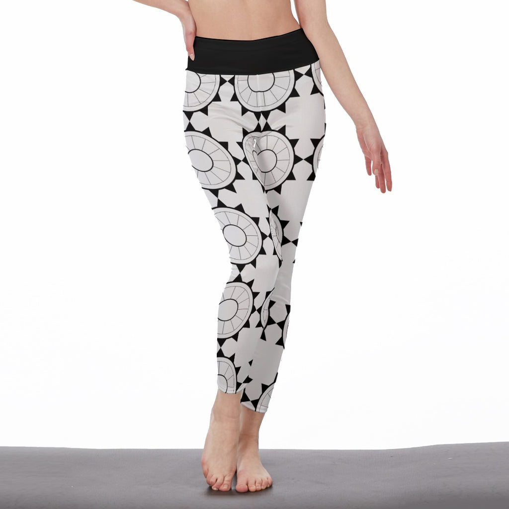 GIP Apparel Women's High Waist Leggings with Side Stitch Closure