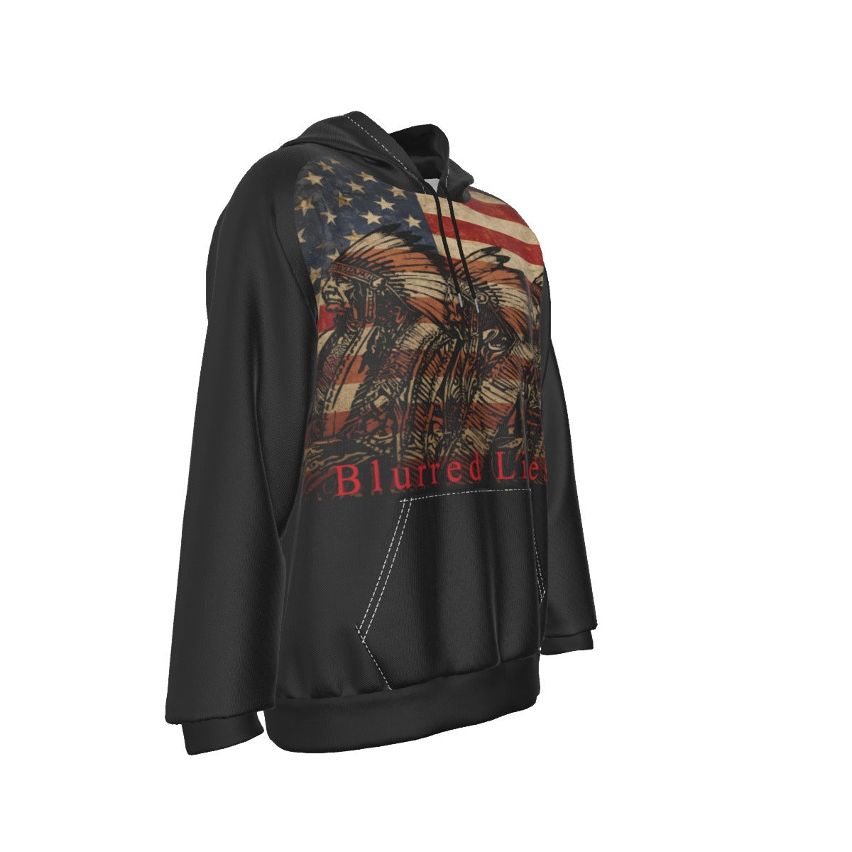 Growth In Pain Apparels "Blurred Lines" Series|Raglan Pullover Hoodie Streetwear