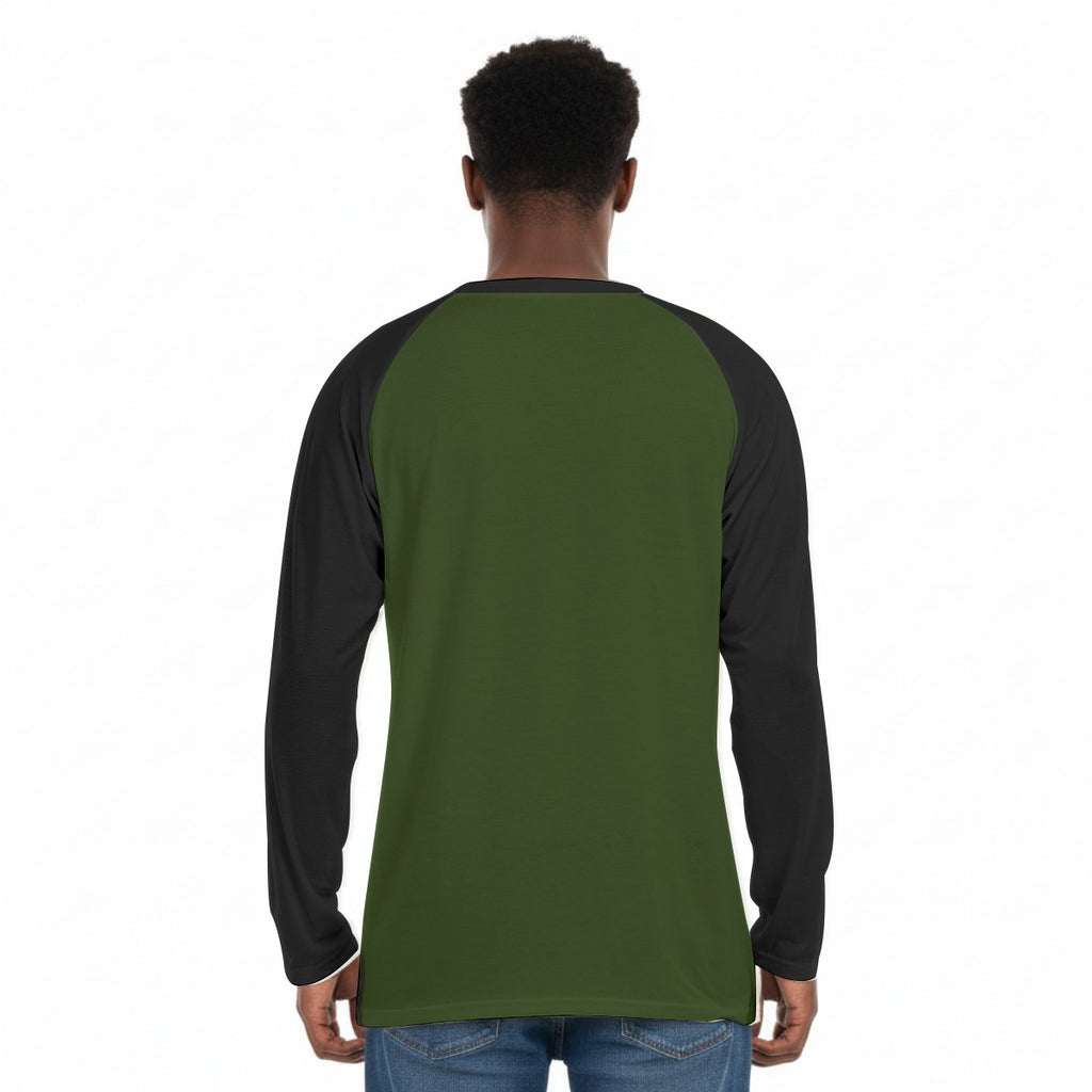 GIP Apparel Men's "Neighborhood Star" Raglan Sleeve Long Sleeve T-Shirt|Streetwear