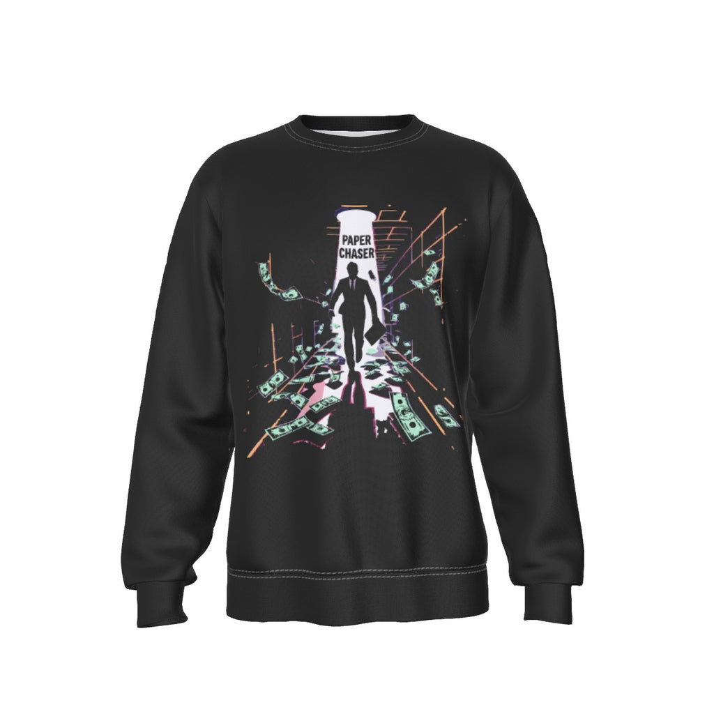 Growth In Pain Men's 'Paper Chaser' Streetwear Crewneck Sweatshirt