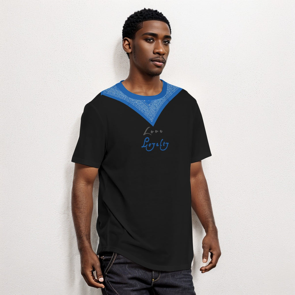 Growth In Pain Apparel Men's Short Sleeve T-shirt with Rounded Hem Design - "Love and Loyalty"