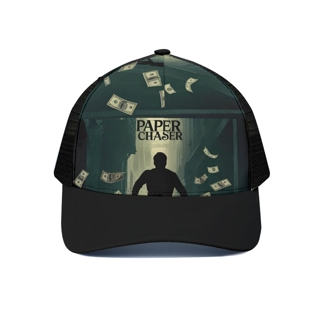 GIP Apparel Unisex Trucker Hat With Black Half-mesh "Paper Chaser"